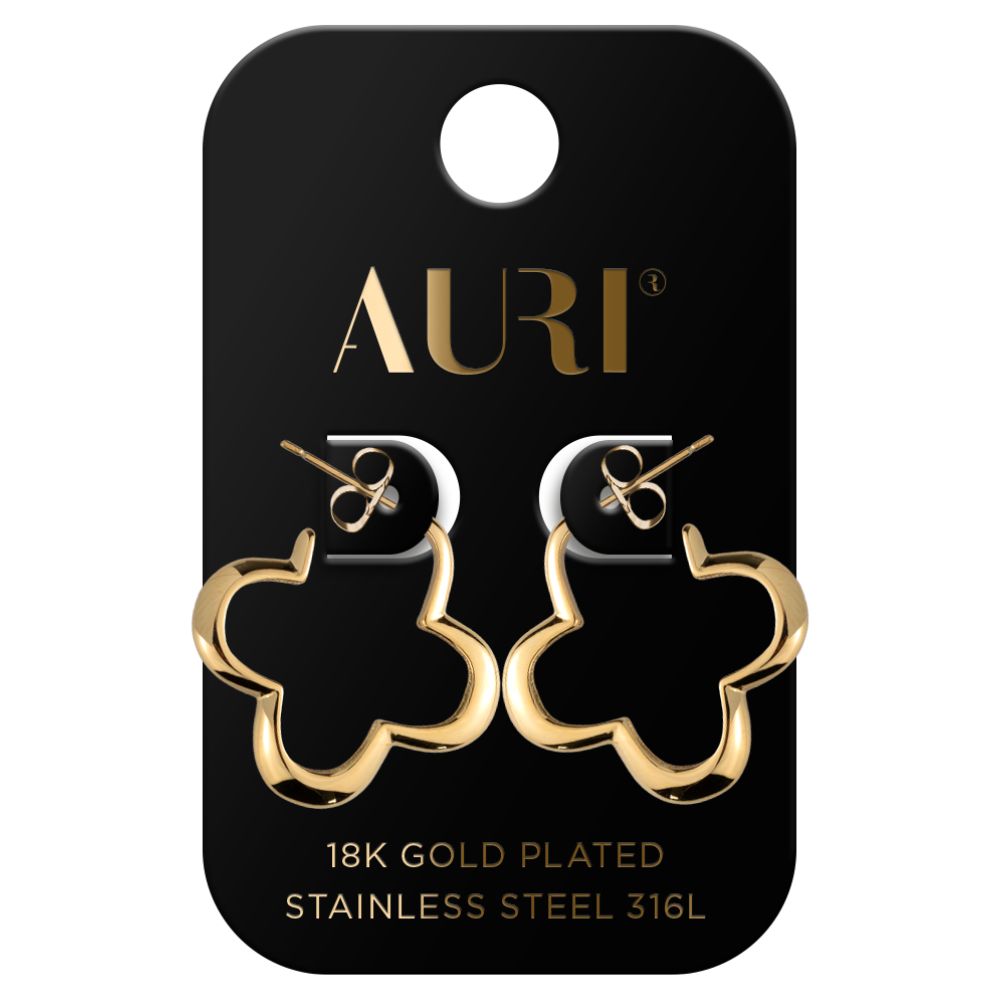 Auri kolczyki czterolistna koniczyna 2 sztuki