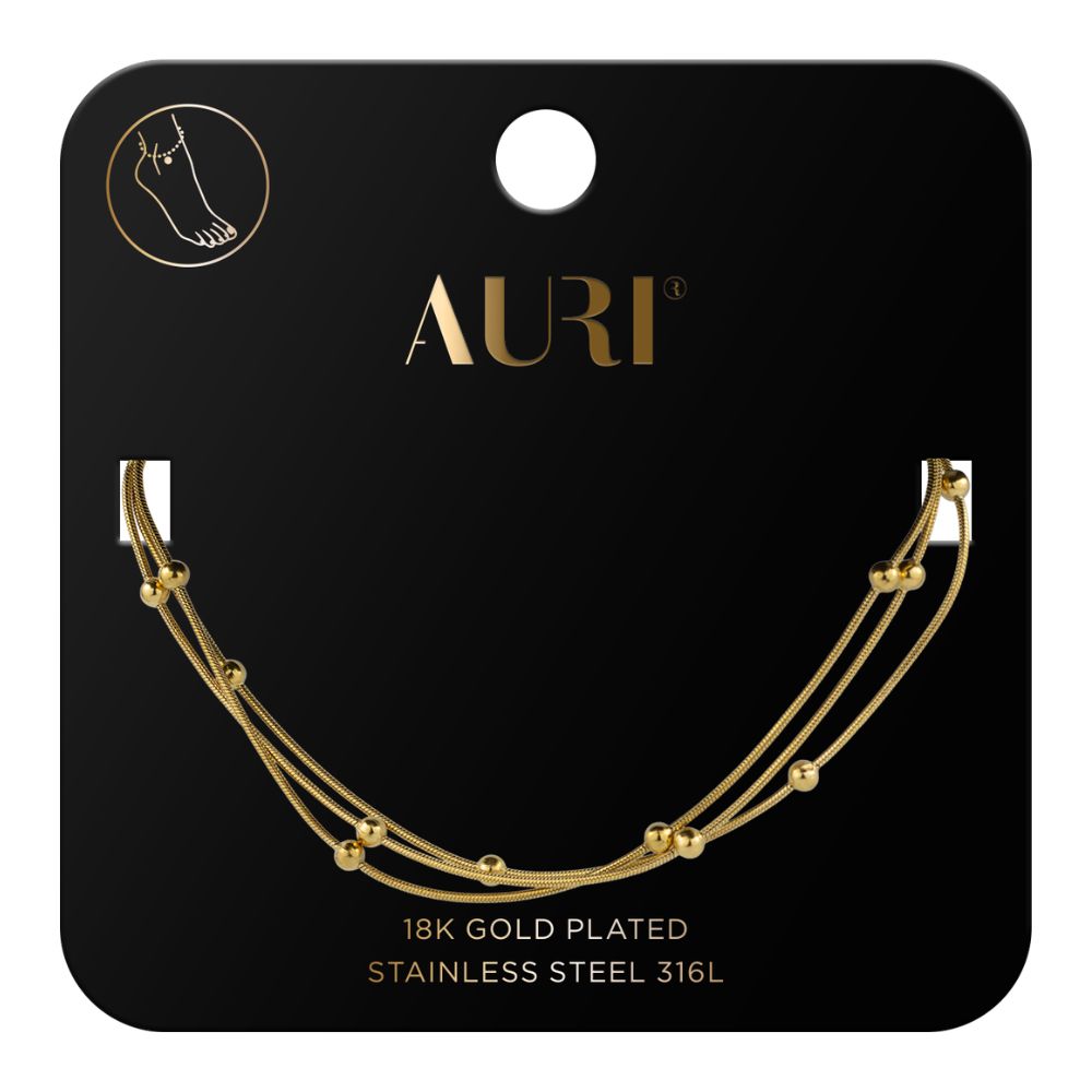 Auri bransoletka na nogę z kuleczkami 1 sztuka