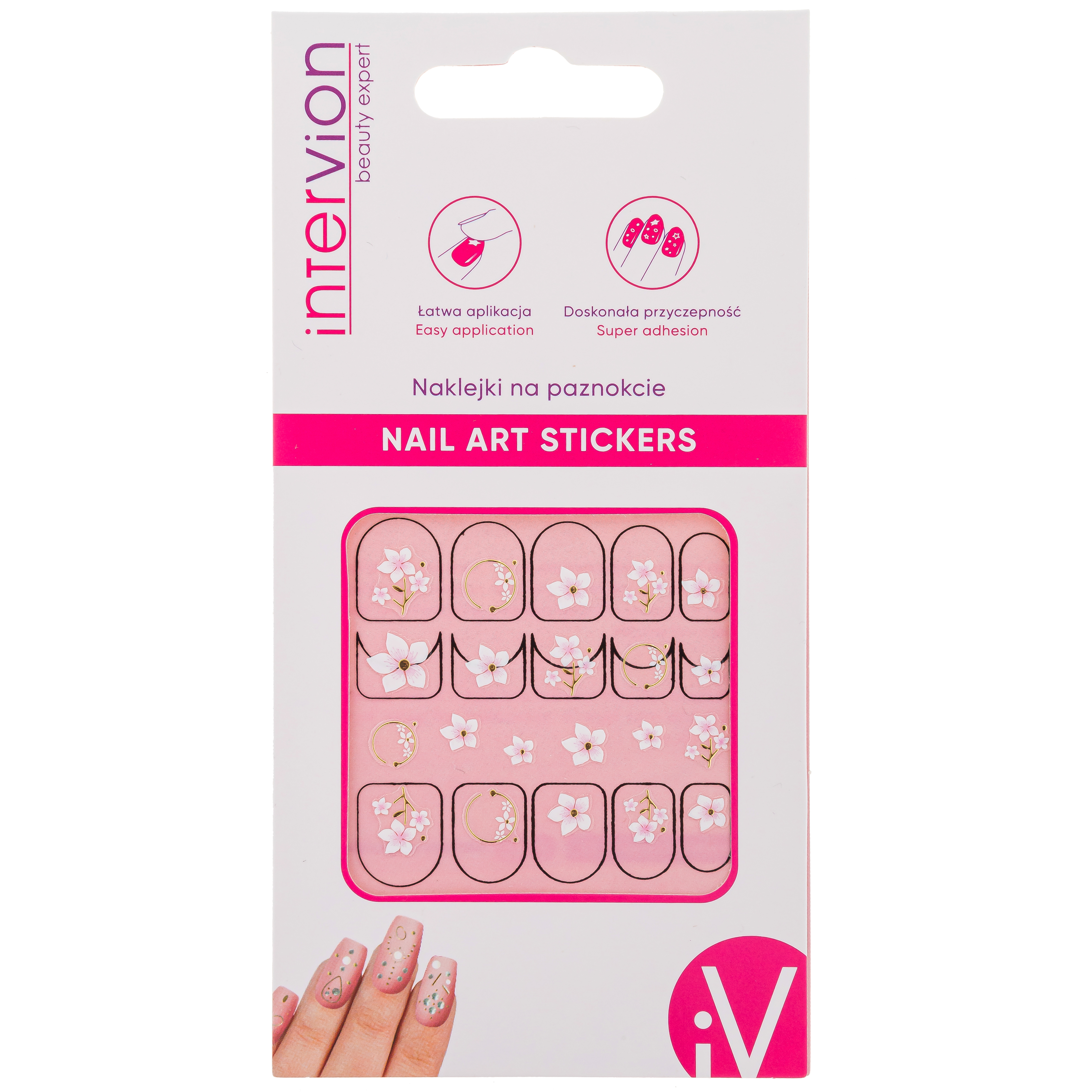Intervion artystyczne naklejki do paznokci
