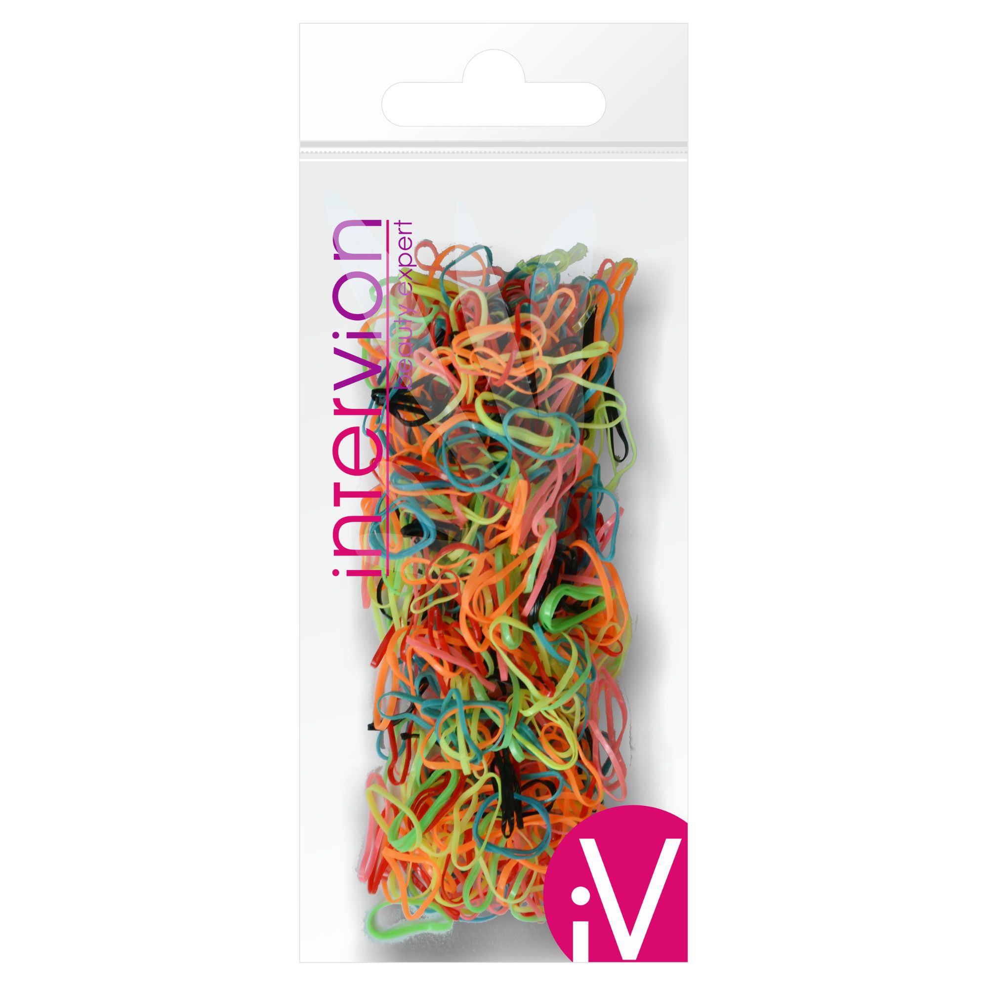 Intervion Gumeczki silikonowe Intervion 300 szt. - kolorowe