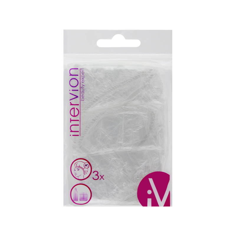 Intervion czepek foliowy jednorazowy 3szt