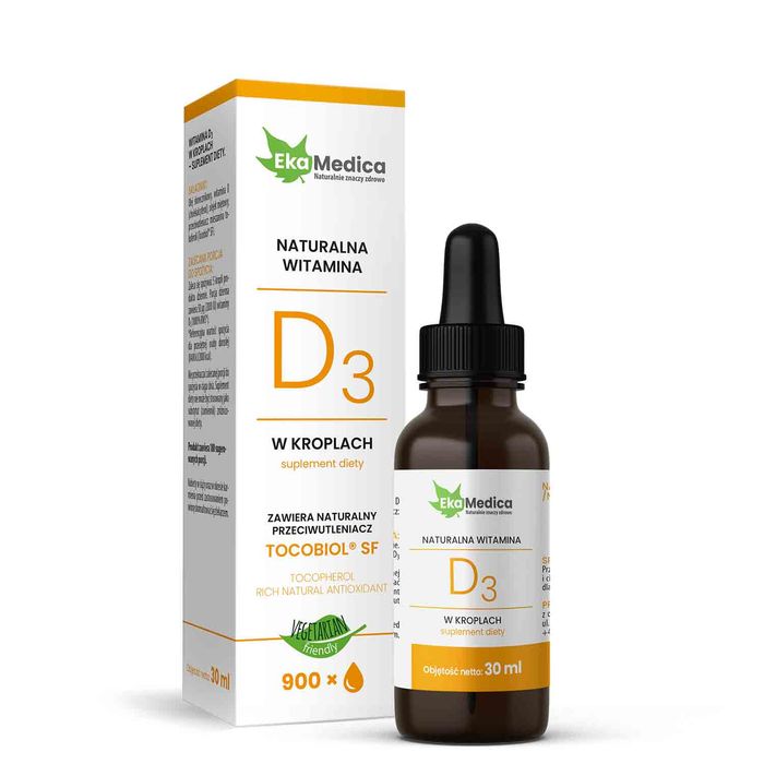 EkaMedica Naturalna Witamina D3 krople 30 ml main product photo