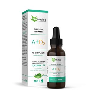WITAMINY A + D3 KROPLE 30 ML SUPLEMENT DIETY