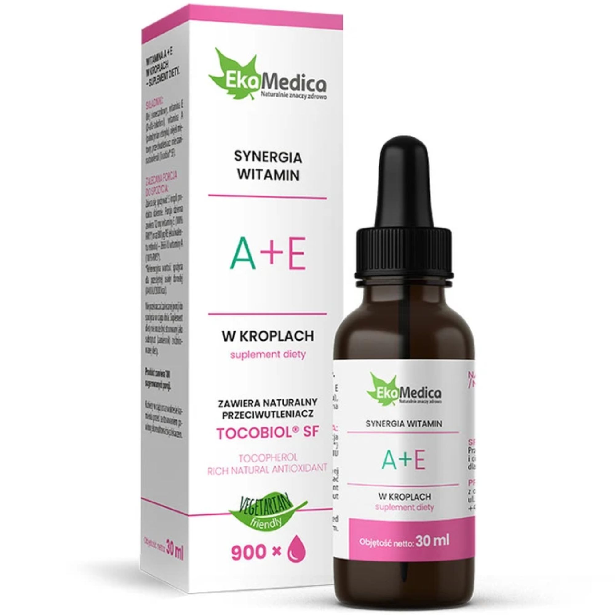 EkaMedica Synergia Witamin A+E krople 30 ml