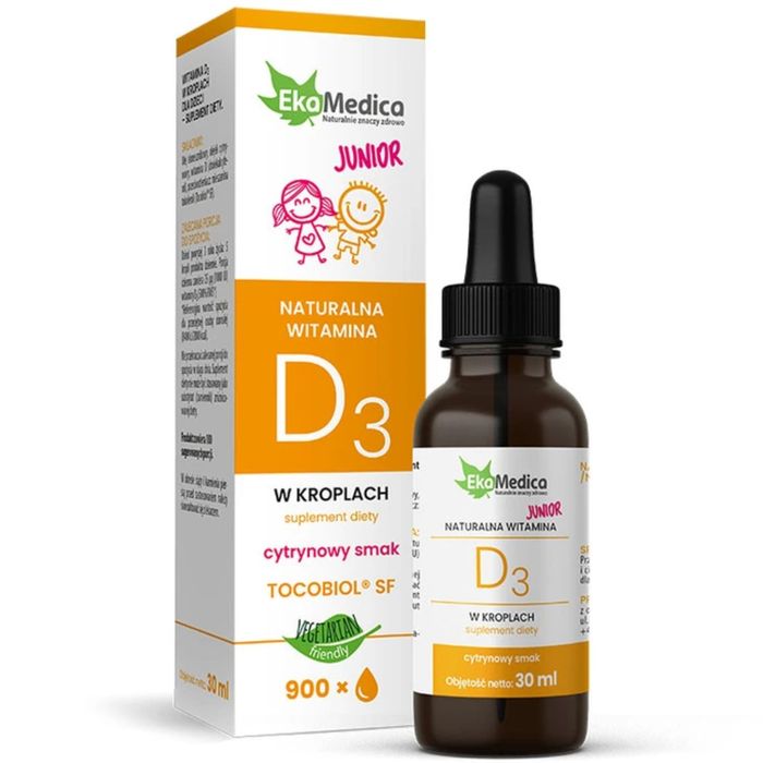EkaMedica Junior Witamina D3 krople 30 ml main product photo
