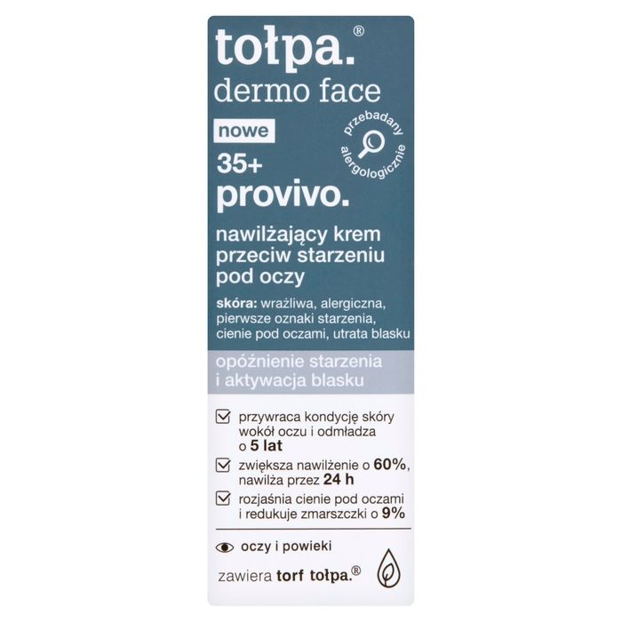 TOŁPA DERMO PROVIVO Nawilżający krem przeciw starzeniu pod oczy 35+, 10 ml main product photo