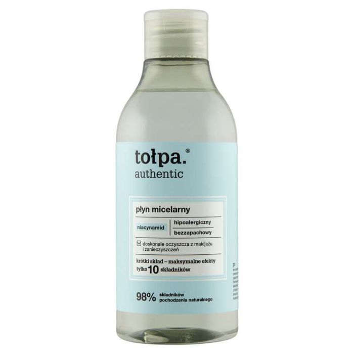 TOŁPA AUTHENTIC Hipoalergiczny płyn micelarny, niacynamid, 300 ml main product photo
