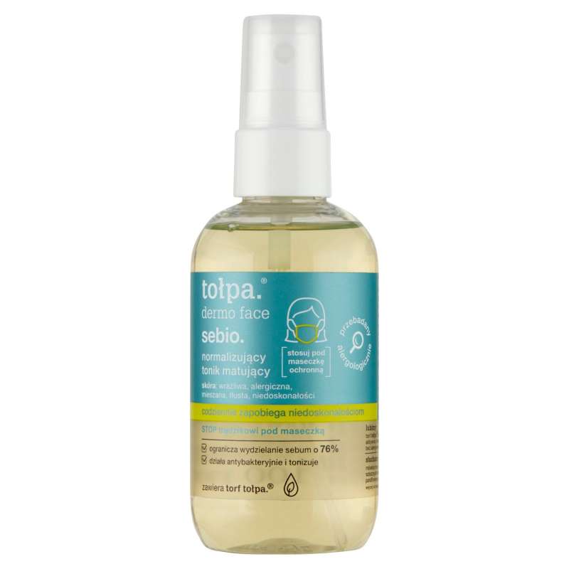 TOŁPA DERMO SEBIO Normalizujący tonik matujący, skóra wrażliwa, alergiczna 100 ml