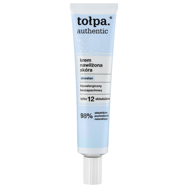 TOŁPA AUTHENTIC Hipoalergiczny krem nawilżający, skwalen, 40 ml