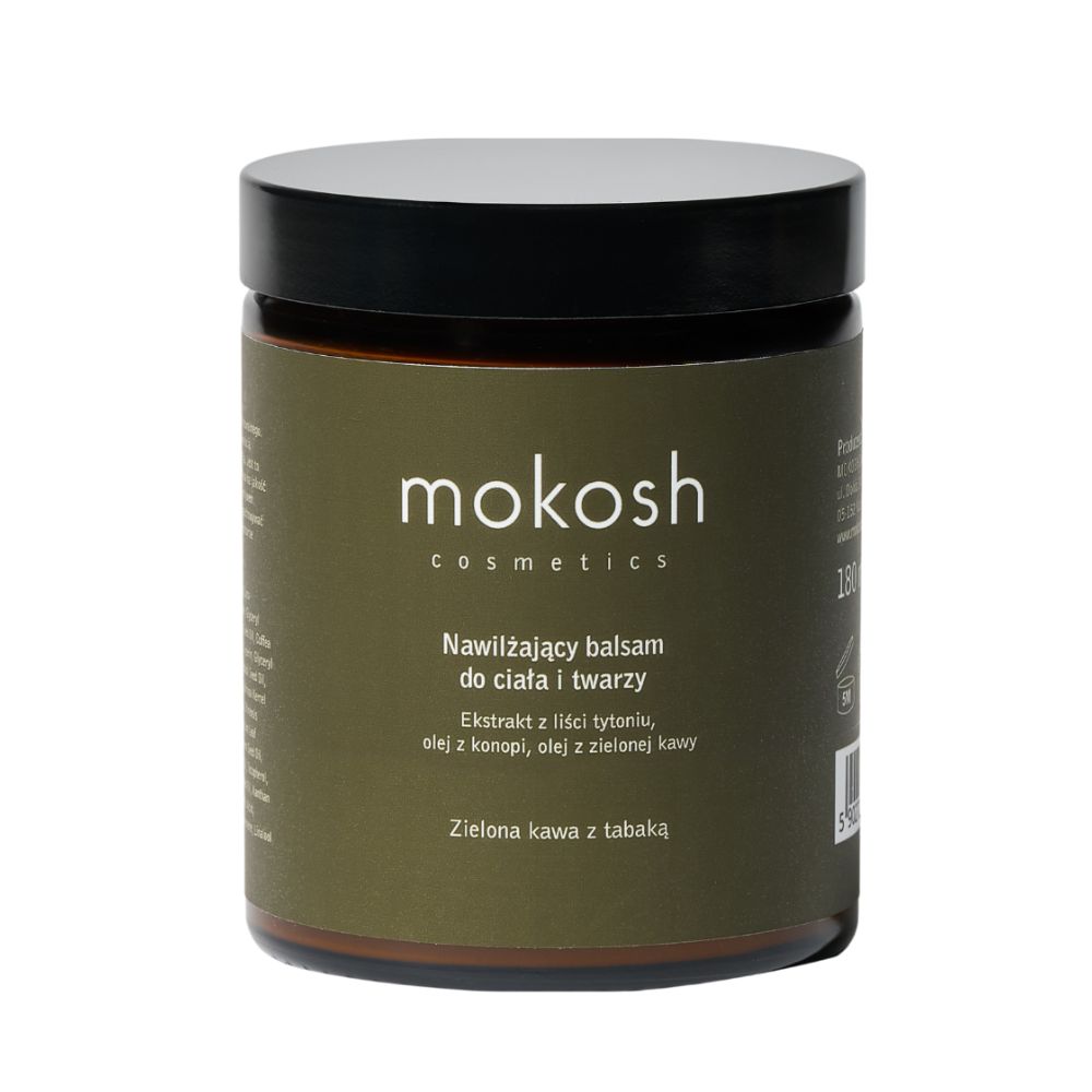 Mokosh Nawilżający balsam do twarzy i ciała Zielona kawa z tabaką 180 ml