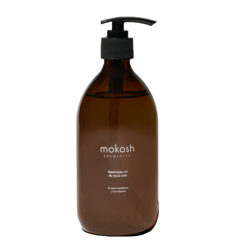 Mokosh Nawilżający żel do mycia ciała Drzewo sandałowe z bursztynem 500 ml