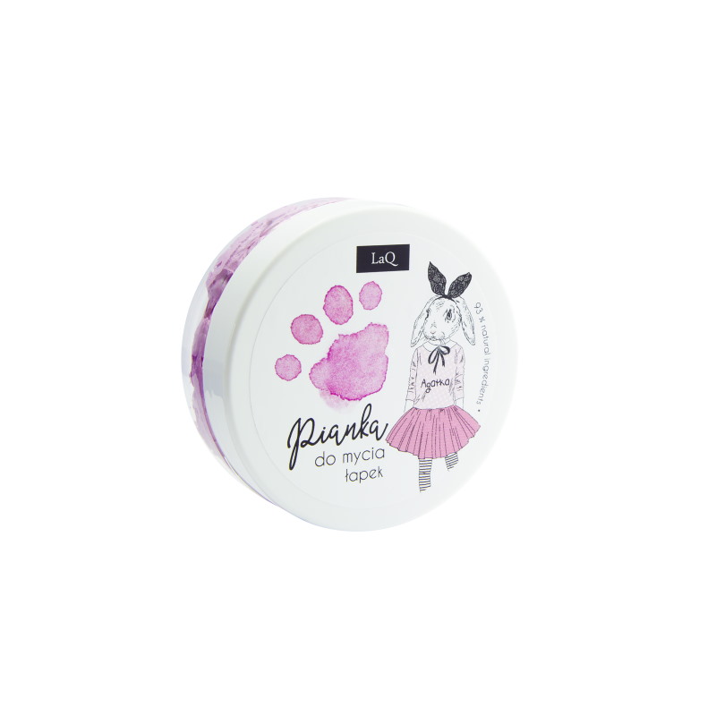 Laq pianka do mycia łapek rózowa