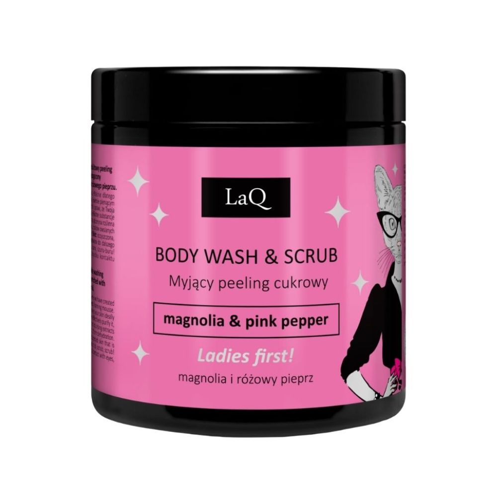 LaQ Magnolia i Różowy Pieprz peeling cukrowy myjący 220 g