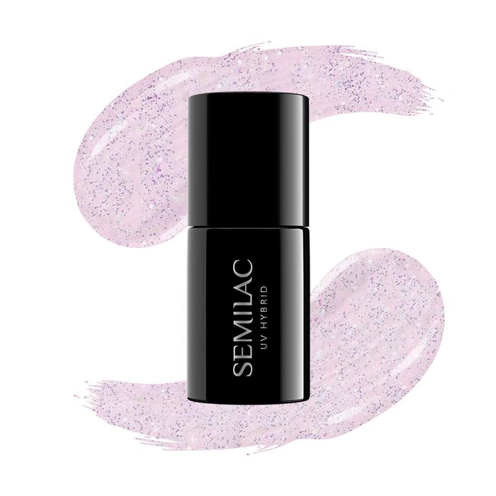 806 Semilac extend 5in1 glitter Delicate Pink main product photo