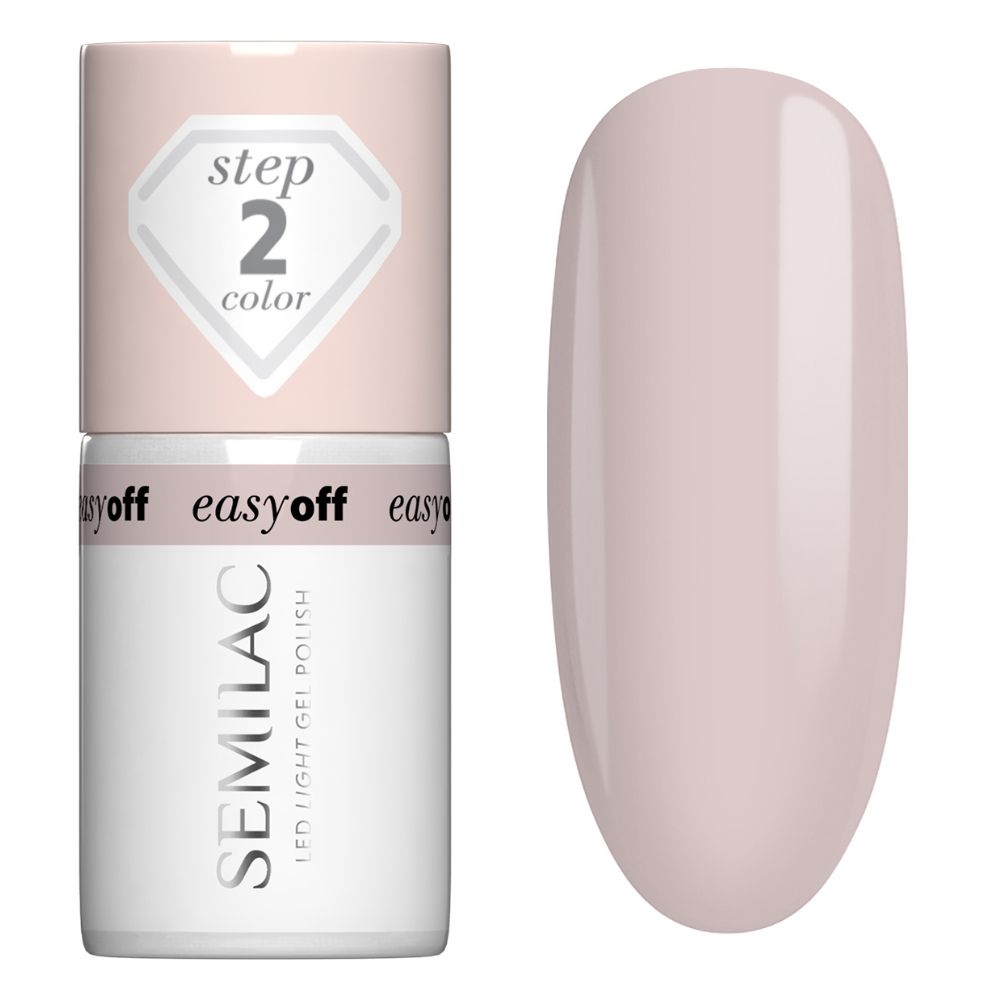 Semilac L12 Easy Off Lakier do Paznokci Led Light Almond Milk 7 ml