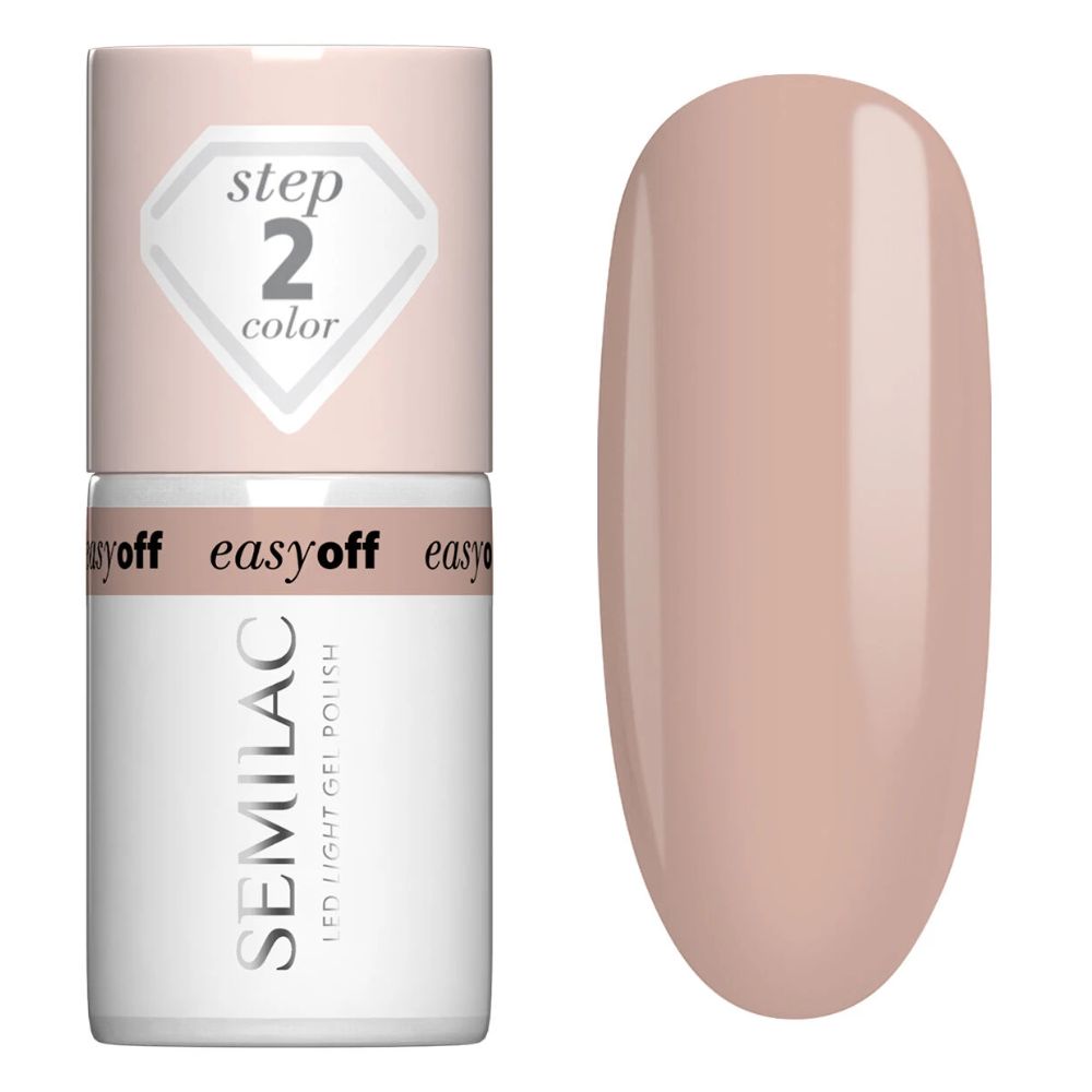 Semilac L14 Easy Off Lakier do Paznokci Led Light Caffe Frappe 7 ml