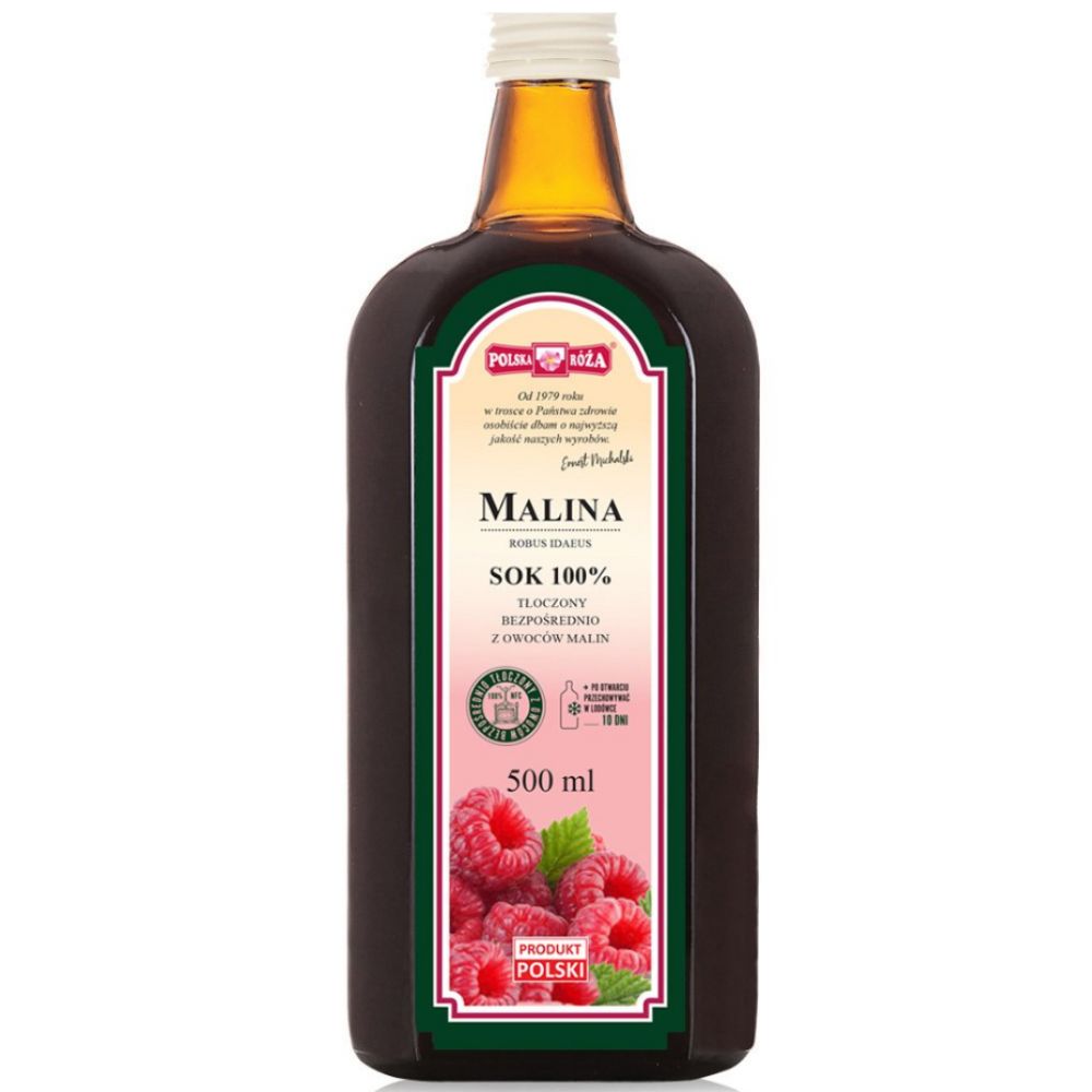 Polska Róża sok malina 100% 500 ml