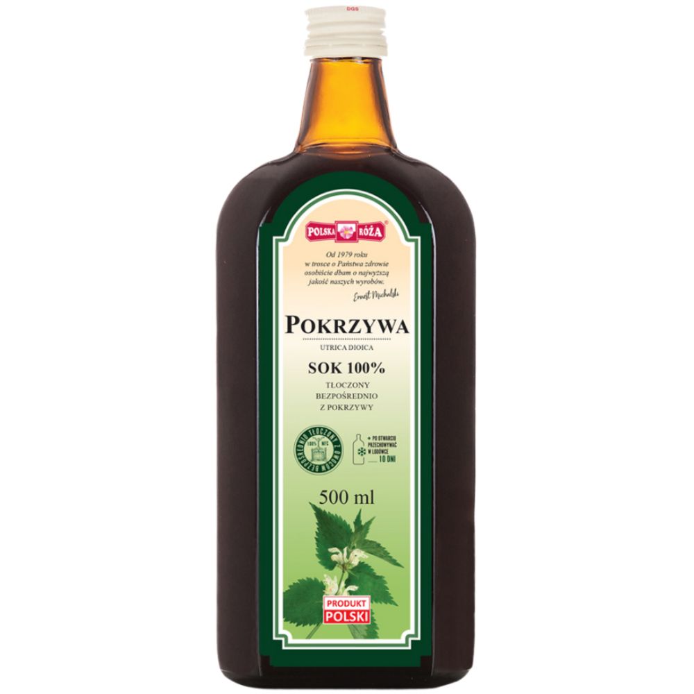 Polska Róża sok z pokrzywy 100% 500 ml
