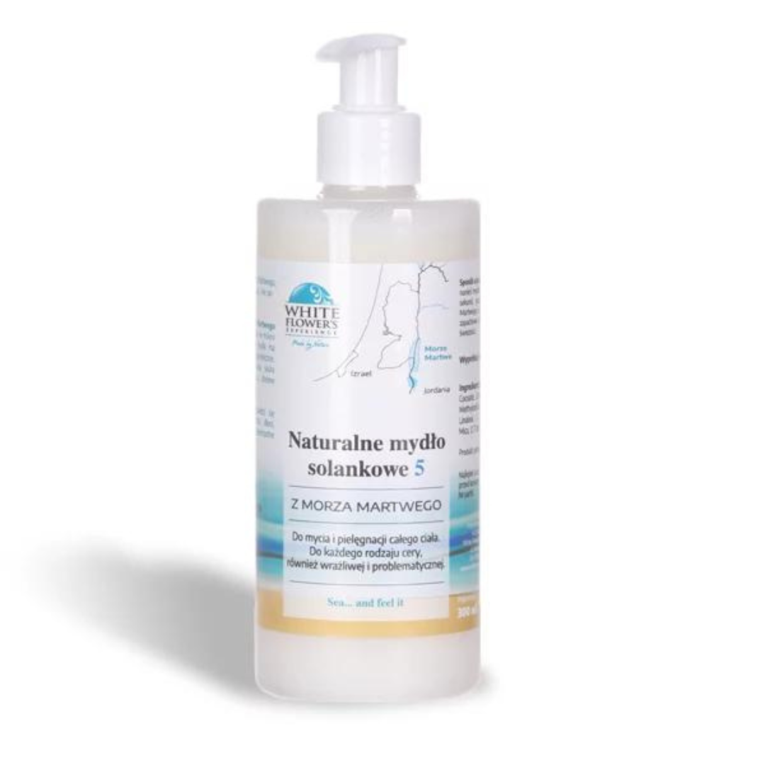 White Flower mydło solankowe z morza martwego 300ml