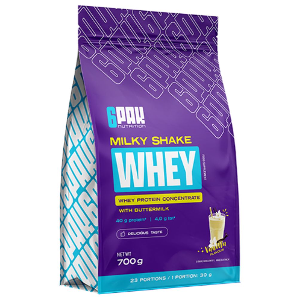 6Pak Milky Shake Whey Vanilla 700 g