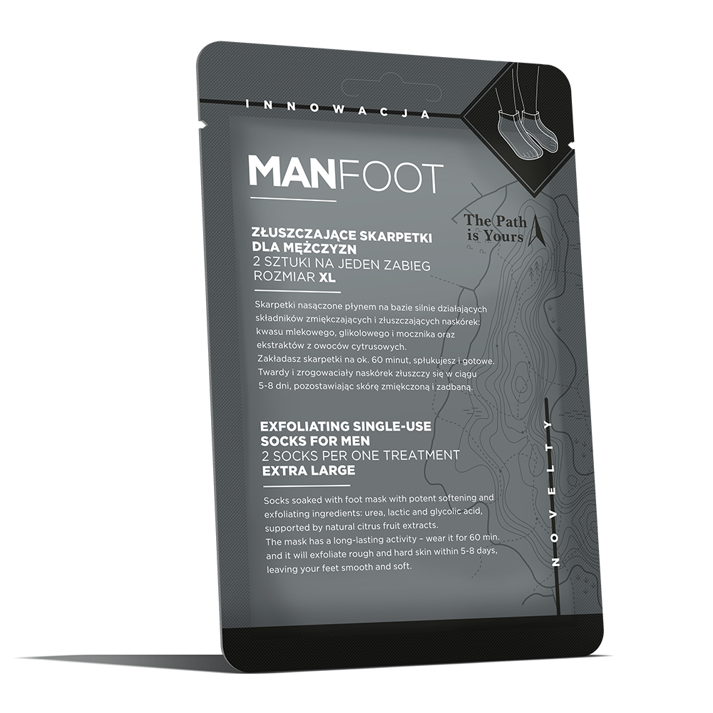MANFOOT SKARPETKI ZŁUSZCZJĄCE DLA MĘŻCZYZN 1 PARA
