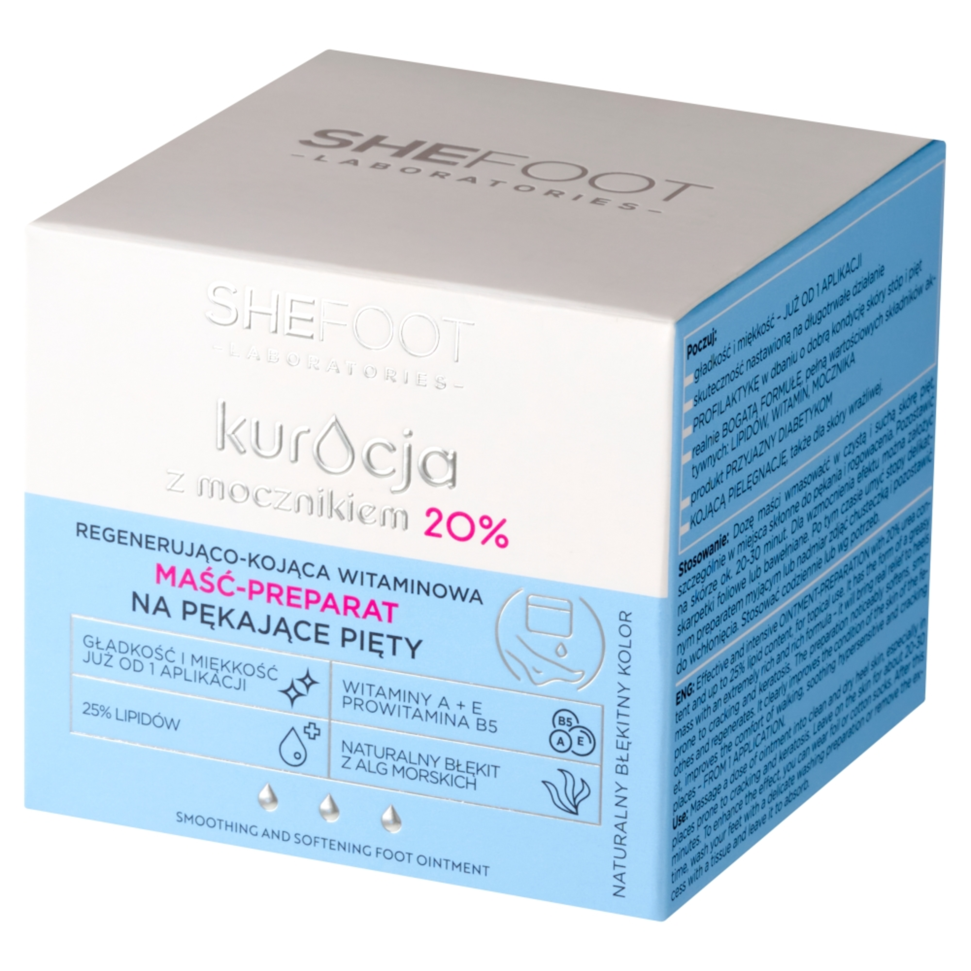 SHEFOOT Kuracja Z Mocznikiem 20% maść-preparat na pękające pięty 80 g