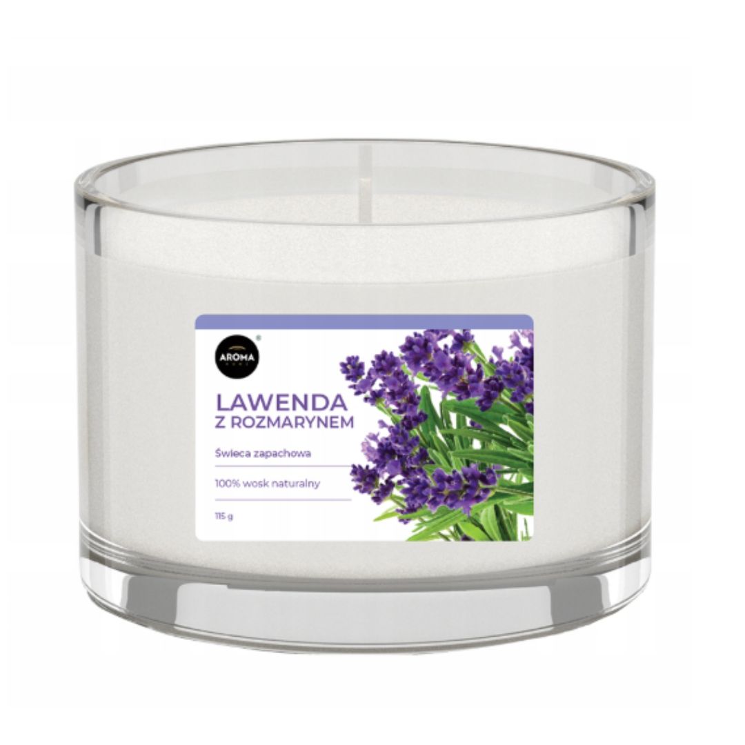 Aroma Home świeca zapachowa Lawenda z Rozmarynem 115 g
