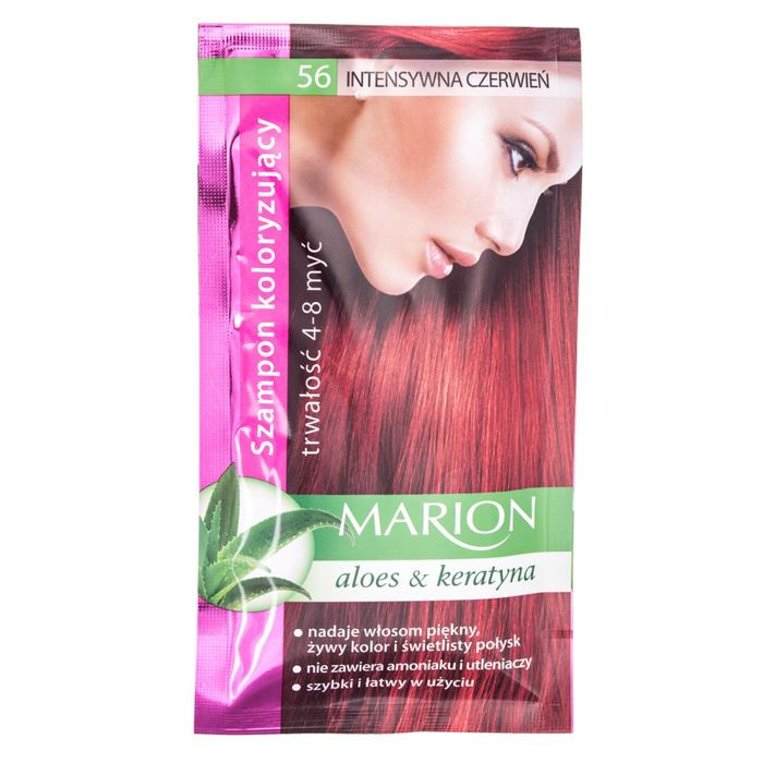 MARION Szamponetka szampon koloryzujący nr.56 INTENSYWNA CZERWIEŃ, 40 ml main product photo
