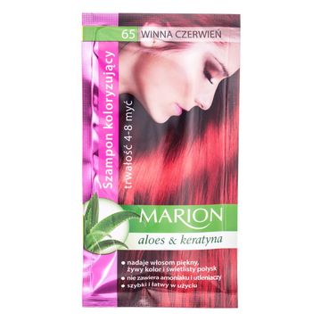 MARION Szamponetka szampon koloryzujący nr.65 WINNA CZERWIEŃ, 40 ml