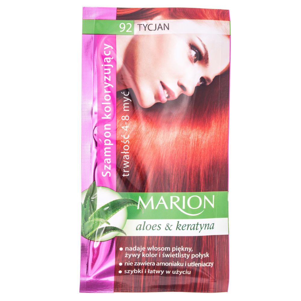 MARION Szamponetka szampon koloryzujący nr.92 TYCJAN, 40 ml
