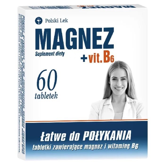 Polski Lek Magnez + Vit. B6 60 tabletek main product photo
