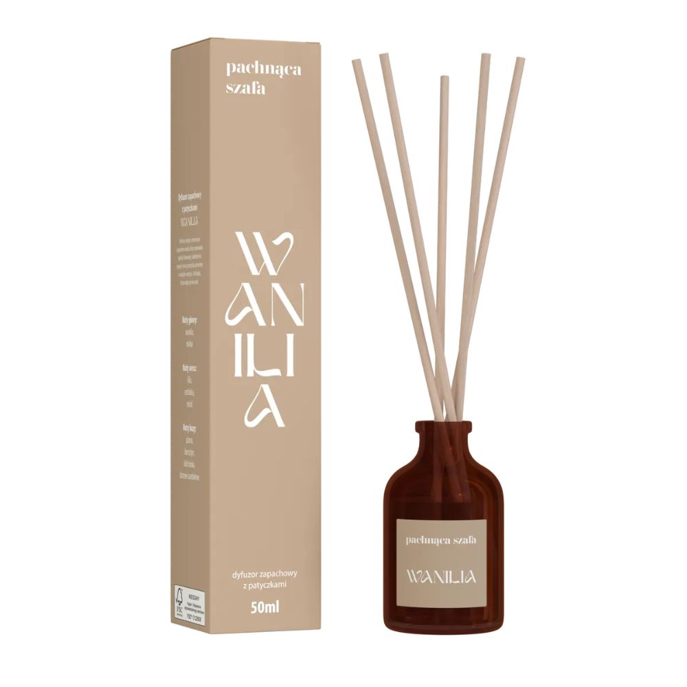 Pachnąca Szafa Dyfuzor zapachowy Wanilia 50 ml