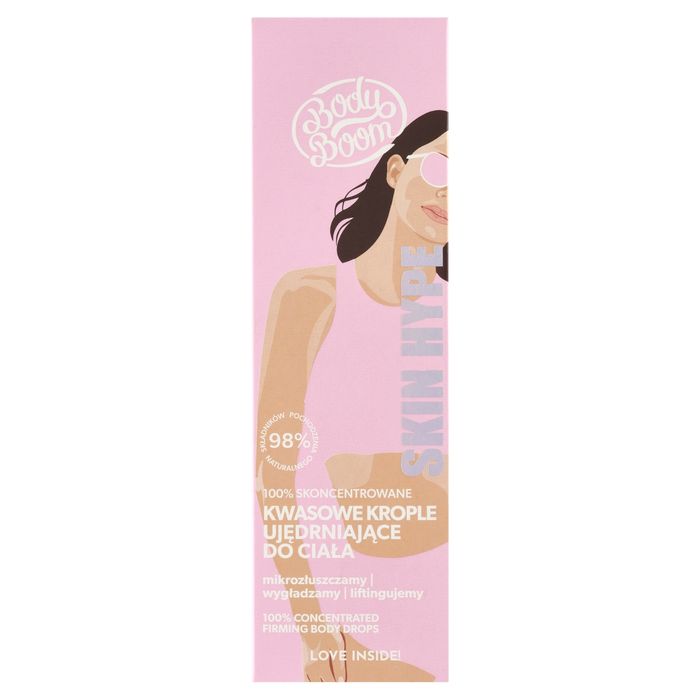 BodyBoom Skin Hype 100 % skoncentrowane kwasowe krople ujędrniające do ciała 100 ml main product photo