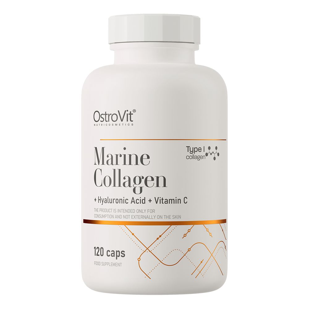 OstroVit kolagen Marine Collagen + Hyaluronic Acid + Vitamin C 120 kapsułek