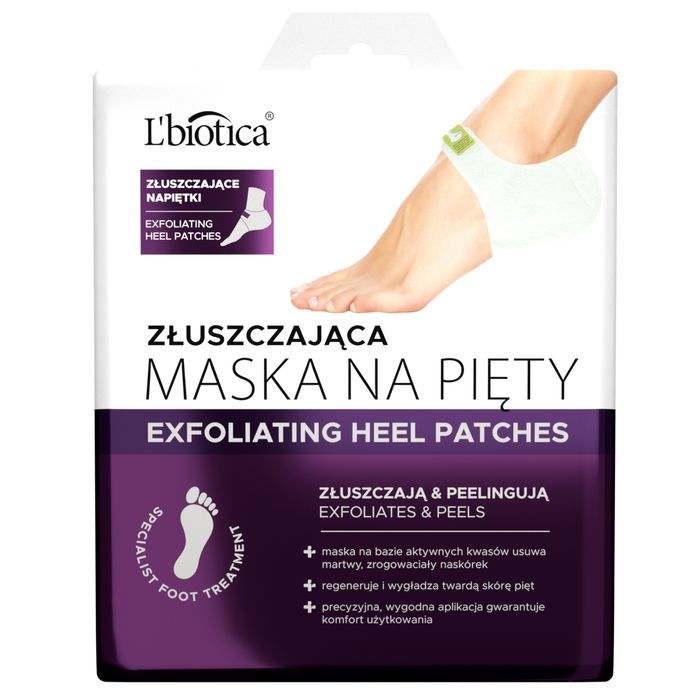 L'biotica złuszczające maska na pięty 1 para main product photo