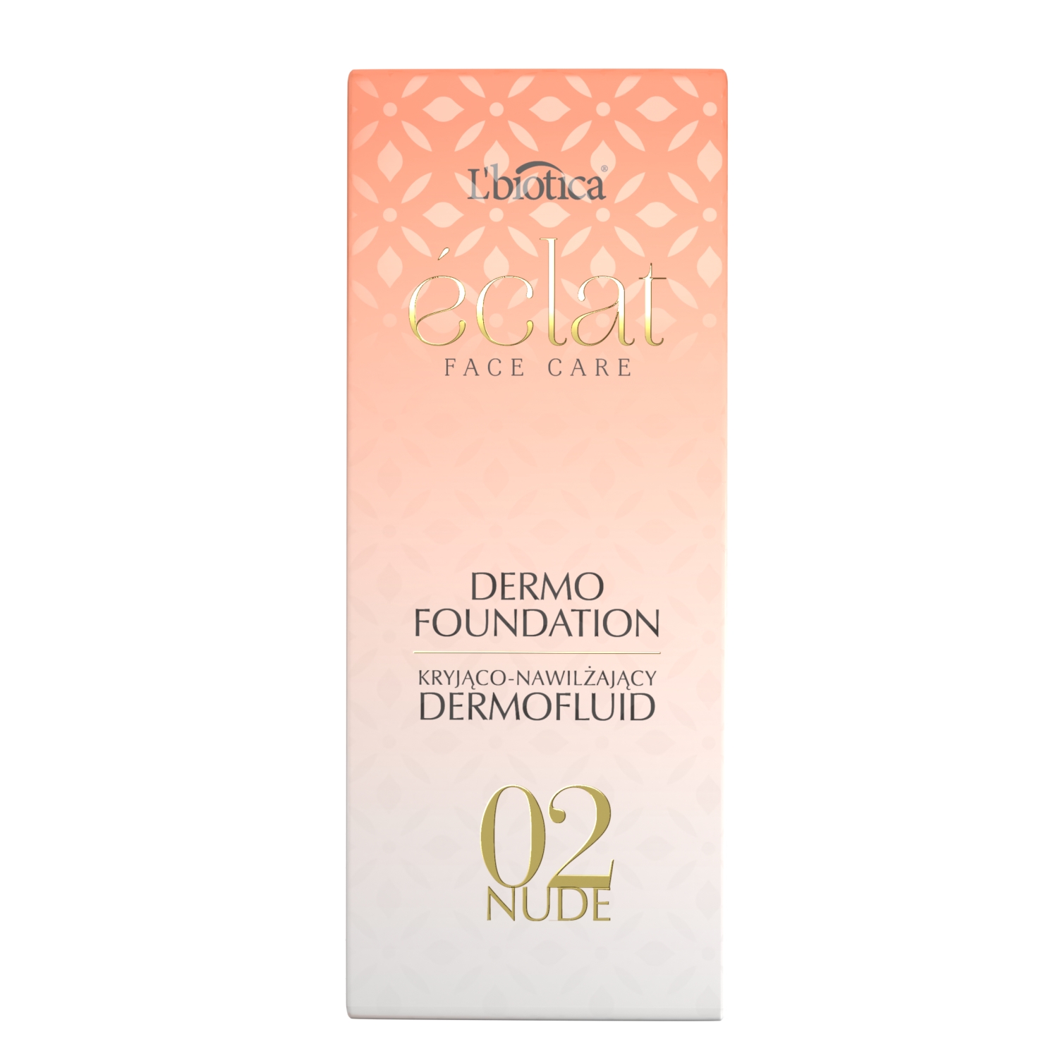 L'biotica Eclat Dermofluid kryjąco-nawilżający 02 Nude 45 ml