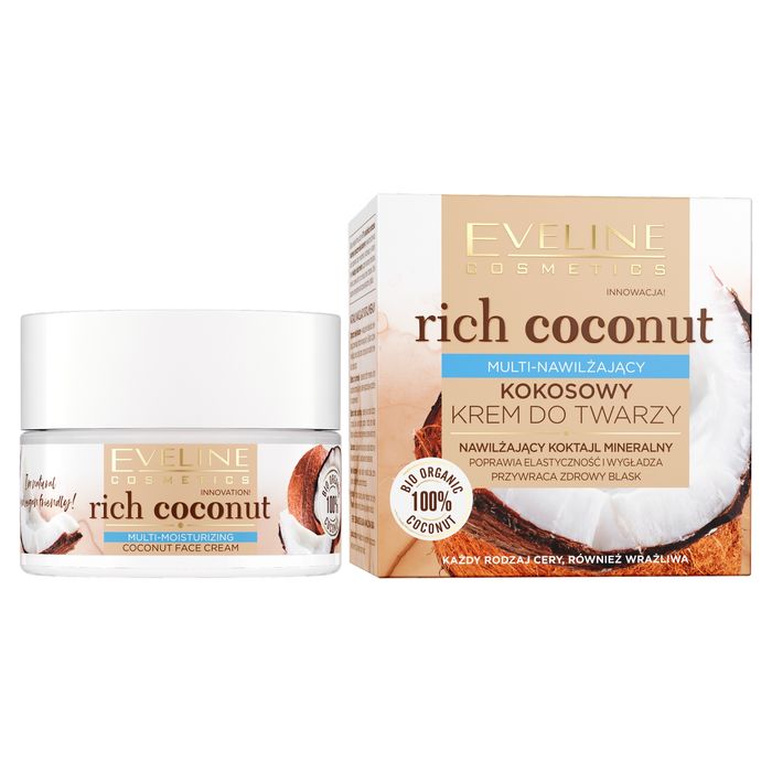 Rich Coconut Multi-nawilżający kokosowy krem do twarzy main product photo