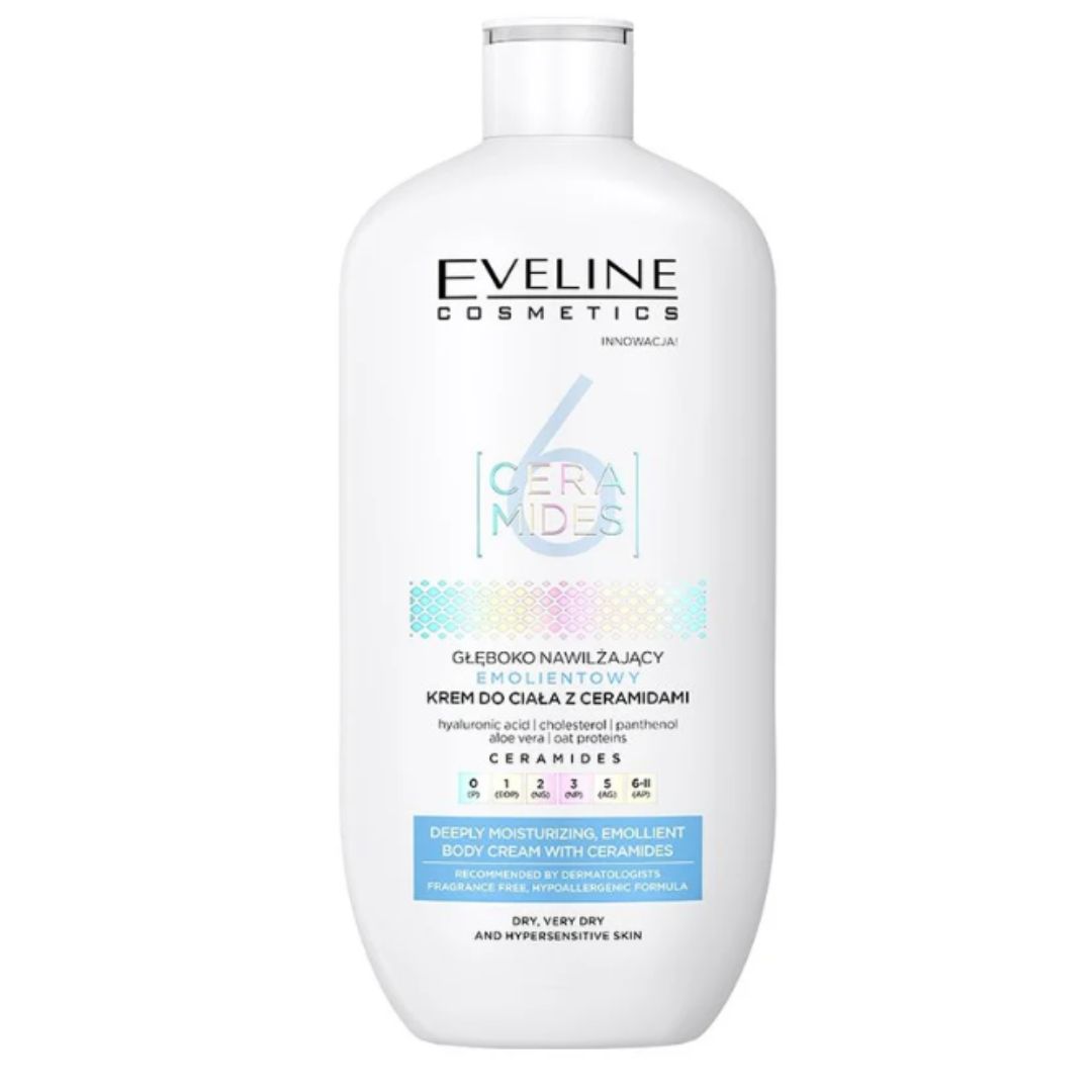 Eveline 6 Ceramides emolientowy krem do ciała z ceramidami 350 ml