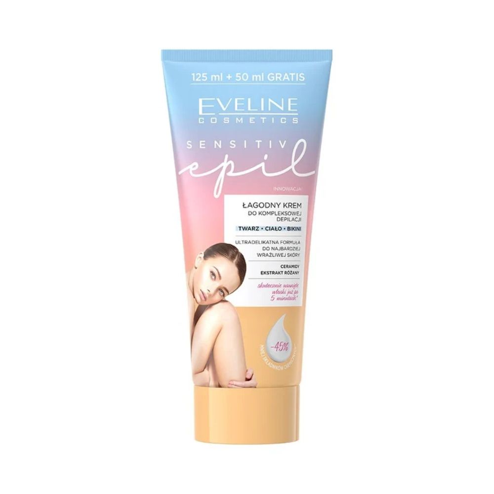 Eveline Sensitive Epil Łagodny krem do depilacji 175 ml