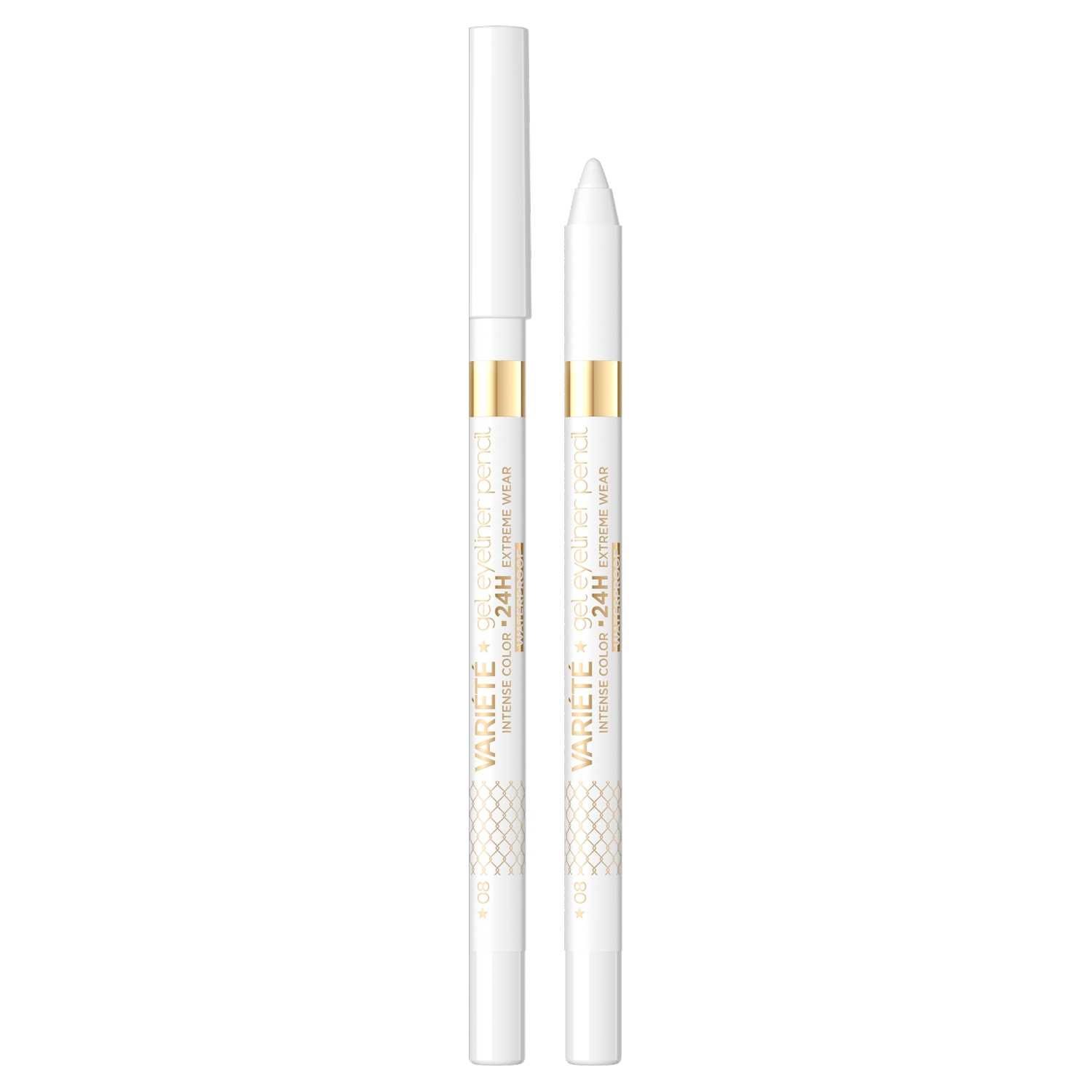 EVELINE Variété Wodoodporna żelowa kredka do oczu, nr 08 white 1 szt