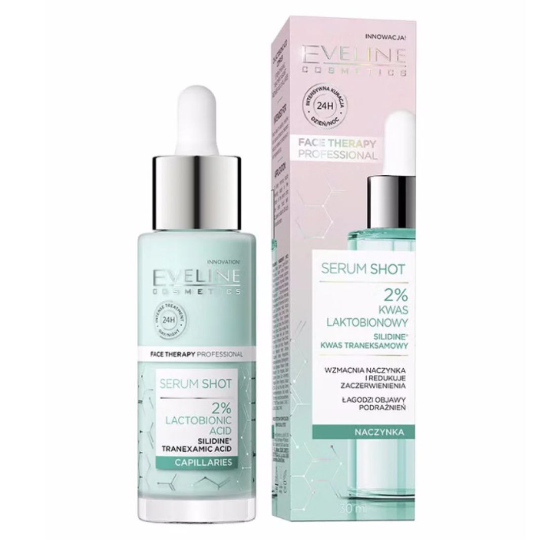 Eveline serum do twarzy shot kuracja z kwasem laktobionowym 2% 30ml