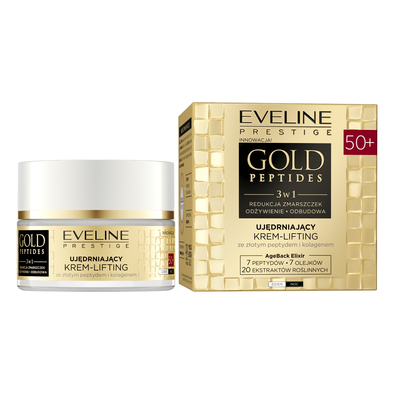 Eveline Gold Peptides ujędrniający krem-lifting 50+d/n 50ml pl/ang