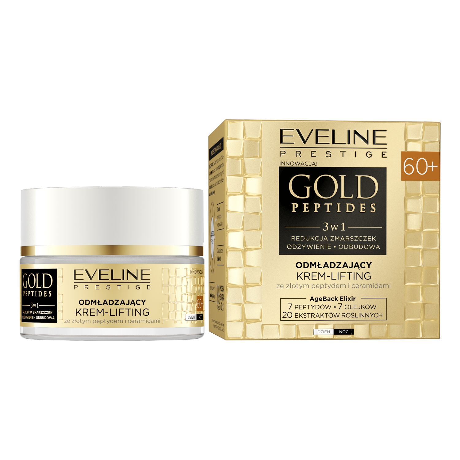Eveline Gold Peptides odmładzający krem-lifting 60+d/n 50ml pl/ang
