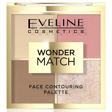 EVELINE Wonder Match Paleta do konturowania twarzy, 02, 1 szt