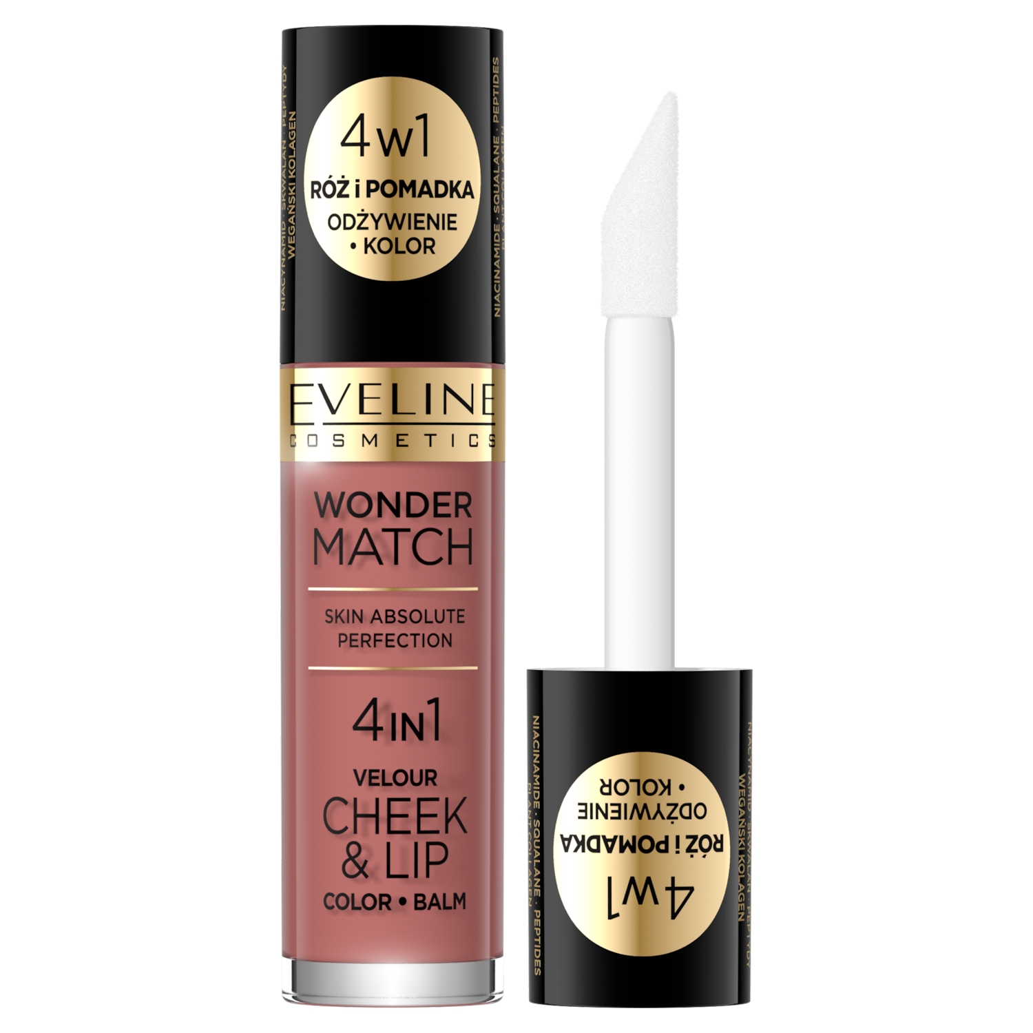 EVELINE Wonder Match Velour Cheek&Lip Róż i pomadka w płynie, nr 05, 1 szt