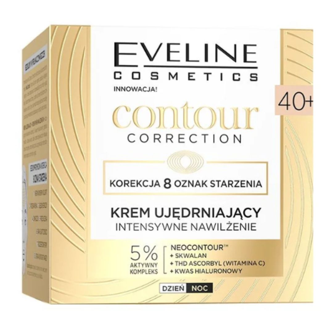 Eveline nawilżający krem ujędrniający na dzień i na noc 40+ Contour Correction 50 ml