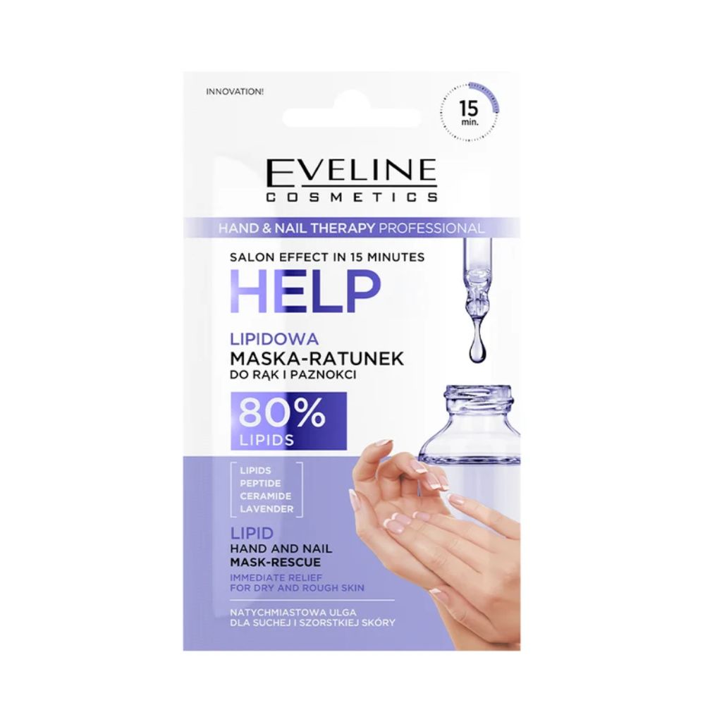 Eveline Hand&Nail Therapy Help Lipidowa maska do rąk 7 ml