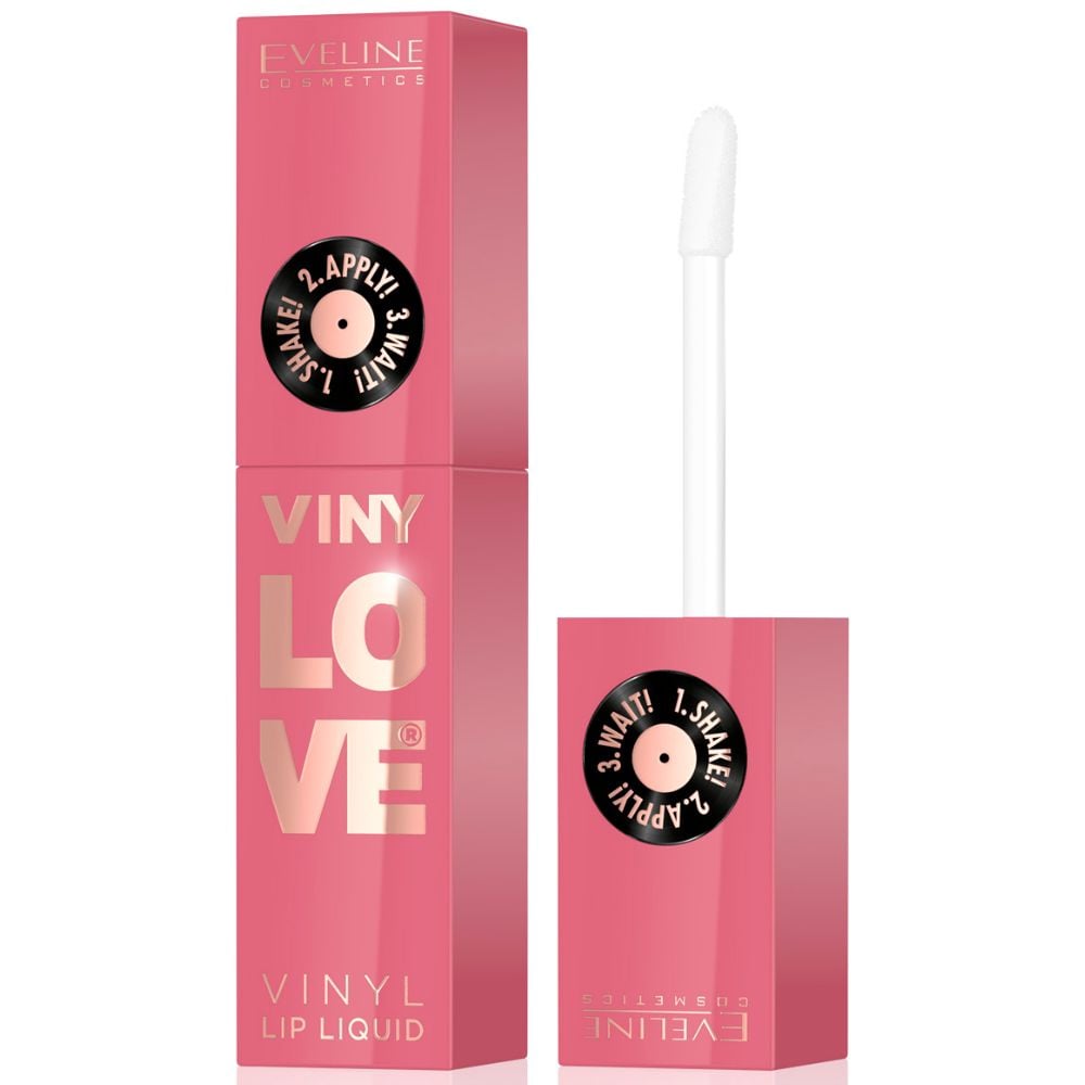 Eveline VinyLove 05 Rosy pomadka płynna z efektem winylowym 4 ml