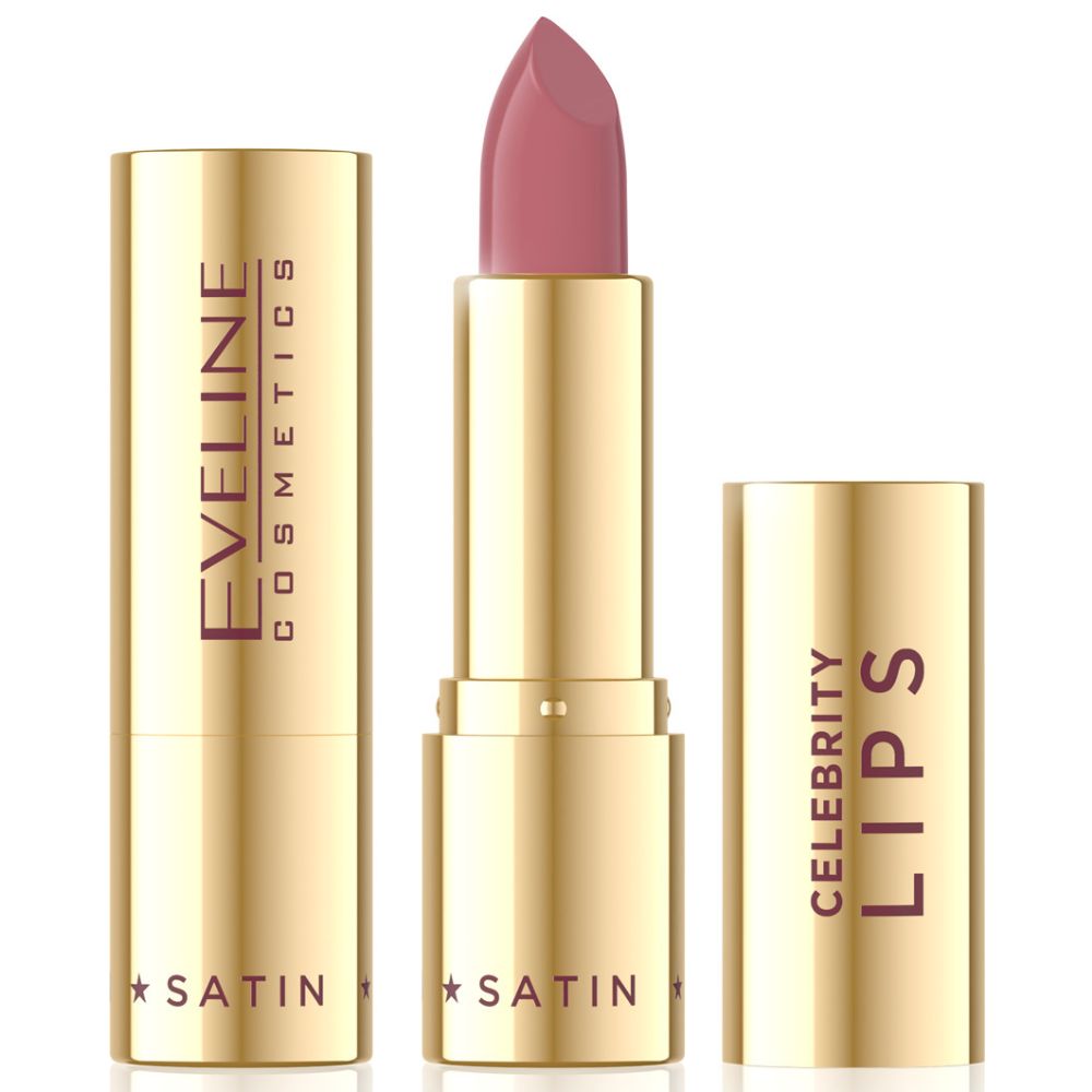 Eveline Celebrity Lips Satin 600 Petal kremowa pomadka 4,1 g