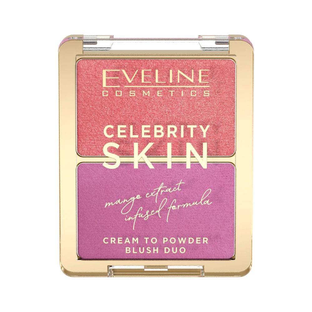 Eveline Celebrity Skin kremowy róż do policzków duet 02 8 g